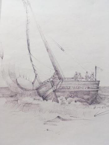 “Boat Sketch” by Kathi Nordone