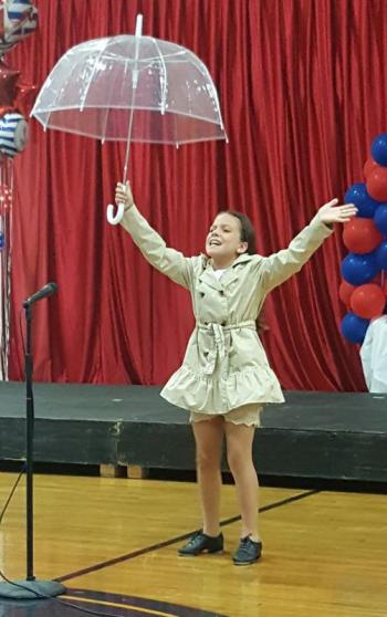Emerson Harris during her talent performance. Harris was crowned Miss Windjammer Days 2016. STEVE EDWARDS/Boothbay Register