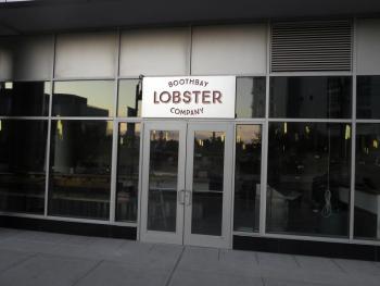 The outside of the soon-to-open Boothbay Lobster Company in Stamford, Connecticut. Courtesy of Willie Craig