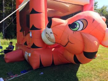 The bounce house at the Family Fun Day and Summer Carnival on Southport was a popular spot. SUZI THAYER/Boothbay Register