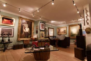 The new gallery in Wiscasset, 60 Main Art & Antiques, showcases a wide variety of art. Courtesy of Ryan Hinton