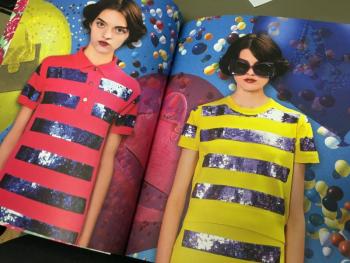 Inside a high-quality Marc Jacobs catalog printed by Prints Charming Printers.