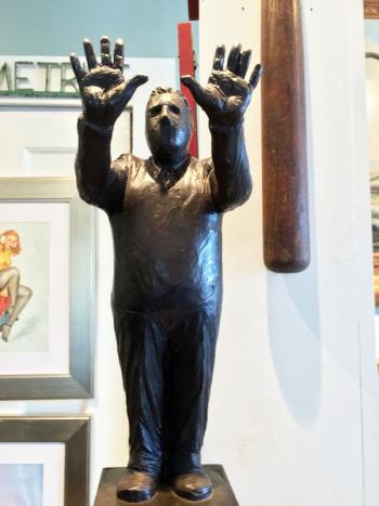 A bronze sculpture by Salt Lake City artist Jim Rennert. SUZI THAYER/Boothbay Register