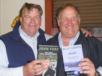 John Ford Sr. (left) and Mark Nickerson, who call themselves "two old cops," will speak at the Southport Memorial Library on Tuesday, Aug. 2, at 7:30 p.m. This is the final in a three-part series of book talks presented by the SML Library Aides this summer. Come prepared to laugh out loud at their humorous (and sometimes touching,) stories of law enforcement in Maine. Courtesy photo