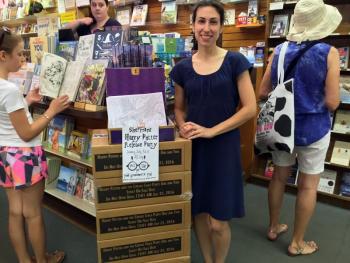 Boothbay Harbor Memorial Library's youth services librarian, Desiree Scorcia, will be the guest speaker at the new Harry Potter book release party at Sherman’s Books and Stationery. SUZI THAYER/Boothbay Register