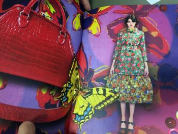 This centerfold in a high-quality Marc Jacobs catalog printed by Prints Charming Printers looks three-dimensional. It’s not.