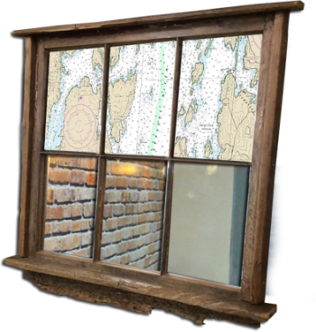 This Bay Board mirror was created by Boothbay Harbor craftsman Steve Lorrain. Courtesy photo