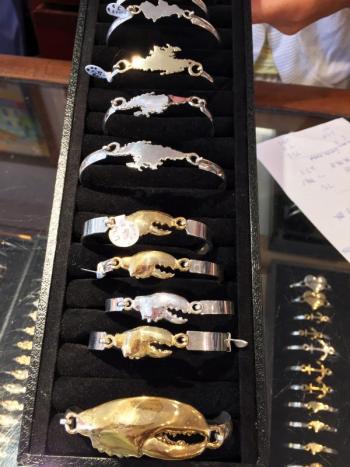 Some of the variety of bracelets at A Silver Lining. SUZI THAYER/Boothbay Register