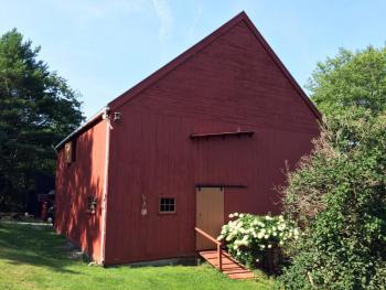 This barn at Squire Tarbox Inn & Restaurant was moved there from Bowdoinham, then restored. SUZI THAYER/Boothbay Register