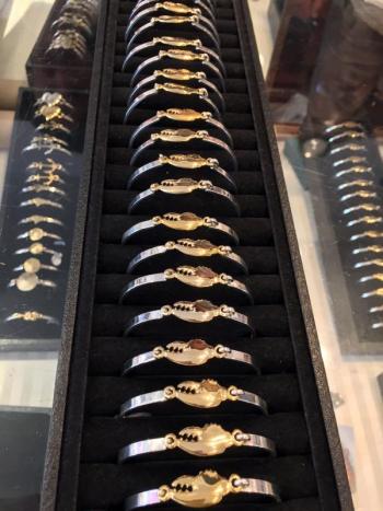 In 1999, there was one Maine Bracelet in the showcase. Now there are 40 different choices. SUZI THAYER/Boothbay Register