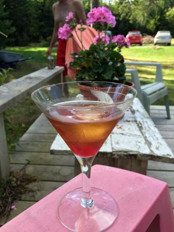 We had manhattans on the BACK deck for a change of scenery. SUZI THAYER/Boothbay Register