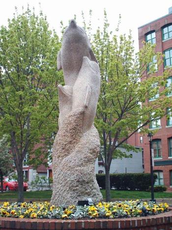 One of Cabot Lyford’s most beloved works “Life Force,” Portland, Maine. Julia Lyford Lane will share insights into her father’s genius at the Boothbay Railway Village on Tuesday, Aug. 9. Courtesy of Julia Lyford Lane.