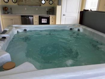 The Jacuzzi at the Sweetheart/Bridal Cottage at Sheepscot Harbour Village & Resort. SUZI THAYER/Boothbay Register