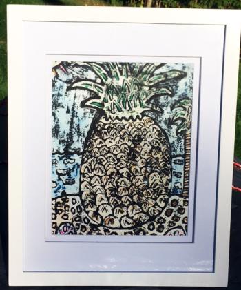 Pineapple print by Barbara Welborn. Courtesy of Kimberly Welborn