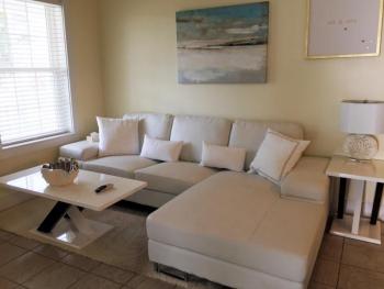 The living room at the Sweetheart/Bridal Cottage at Sheepscot Harbour Village & Resort. SUZI THAYER/Boothbay Register