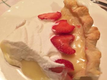 I added strawberries to my butter pie, only because they were native, and beautiful. But butter pie is elegant all by its lonesome. SUZI THAYER/Boothbay Register