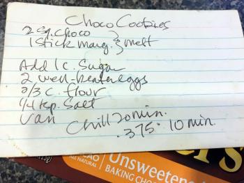 Choco Cookie recipe. SUZI THAYER/Boothbay Register