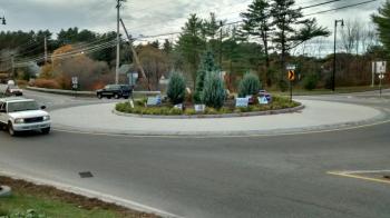 Maine Department of Transportation officials describe the proposed Boothbay roundabout as similar in size to one in Bath. MORGAN CALLAN ROGERS/Boothbay Register