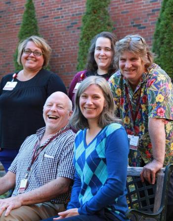 LincolnHealth Occupational Therapists will offer free, confidential and private cognitive screenings on the Miles Campus of LincolnHealth, Nov. 2 from 8:30 a.m. to 4:30 p.m. Pictured are LincolnHealth Occupational Therapists (back row, from left) Leah Taylor, Megan McCartney and Cathy Ladd. Seated are, from left, Alan Littlefield and Susan Hilton. Courtesy of LincolnHealth