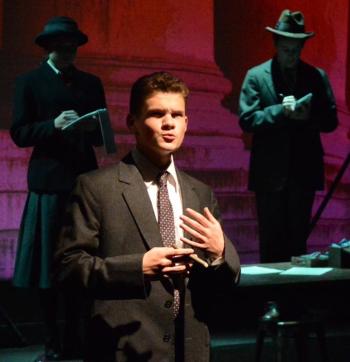 Jonah Daiute in the role of Judge, in Heartwood / LA's "These Shining Lives," running Nov 3-6. www.heartwoodtheater.org for details and reservations. Courtesy of Joy Braley