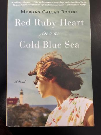 The newer, paperbook cover of “Red Ruby Heart in a Cold Blue Sea.”