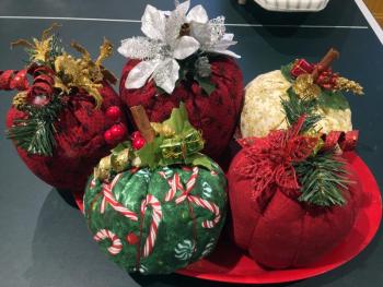 Christmas decorations made by the Kwilts 4 Kidz women. SUZI THAYER/Boothbay Register