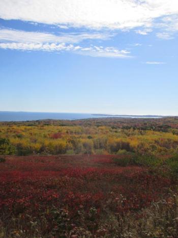 Looking towards Penobscot Bay from the summit of Beech Hill Preserve. PHIL DI VECE/Wiscasset Newspaper