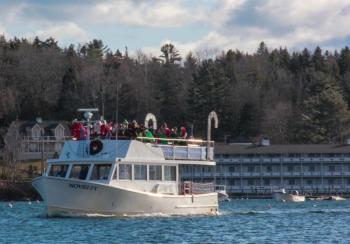 The Novelty brings the big guy. DIANE DORBIN/Boothbay Register Harbor Lights 2016, Novelty