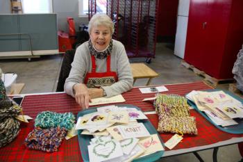 A craft fair participant. DIANE DORBIN/Boothbay Register Harbor Lights 2016, craft fair