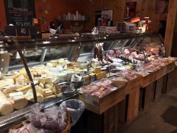 A section of the deli counter at Morse’s Sauerkraut. SUZI THAYER/Boothbay Register