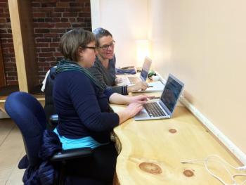 BUZZ MAINE brings people together to share ideas, and form friendships. SUZI THAYER/Boothbay Register