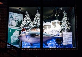 Seawicks Candle Co. window display. Courtesy of Cody Barry