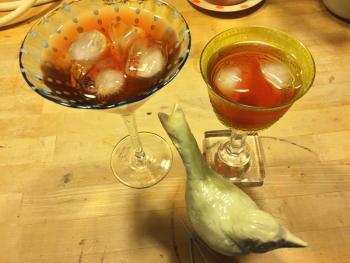 My friend, Nancy, was here for chili last weekend. We had manhattans before dinner. She had given me the glass on the left for my birthday last summer, when I turned 28. She found it in the cabinet, unused. So she took it, and its mate back. When your friendship is as long-lived as ours, you don't have to pussyfoot around the small stuff. SUZI THAYER/Boothbay Register