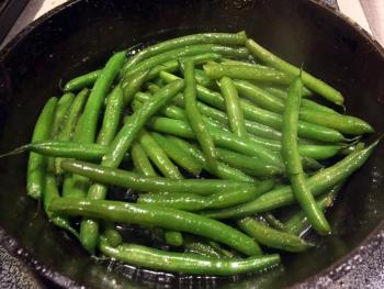 Pan-roasted green beans are wicked good. SUZI THAYER/Boothbay Register