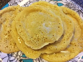 Ployes! Cholesterol-free buckwheat pancakes. YUMMY! SUZI THAYER/Boothbay Register