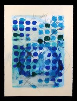 “Snow Fence Painting 1” by Katharina Keoughan and Joy Vaughan