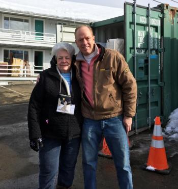 Sue Burge and Russ Armstrong. SUZI THAYER/Boothbay Register