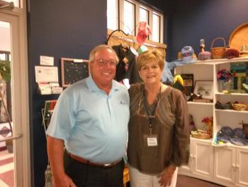 Paul Coulombe and Jane Good at the Community Center in July 2016. Courtesy of the Community Center