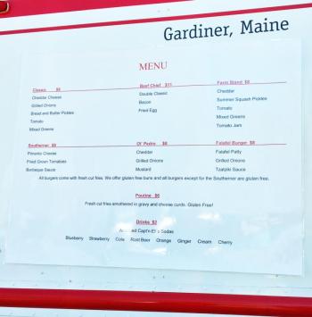 The menu at Burgers&Freys is simple and straightforward. Courtesy of Colin Frey