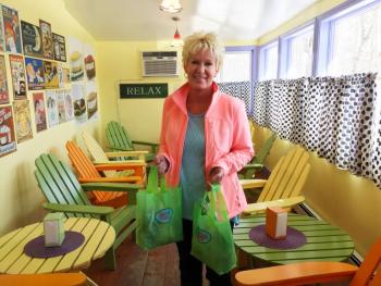 Amy Bouchard in her Farmingdale Wicked Whoopies shop. SUZI THAYER/Boothbay Register