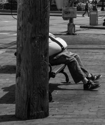 2017 Maine Photography Show First Place B&W: “Seated” by John Kaminski of Portland John Kaminski