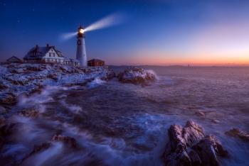 2017 Maine Photography Show First Place Color: “Night Turns into Day,” Jeffrey Bazinet. Jeffrey Bazinet