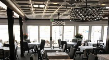 A section of the dining area at the Boothbay Harbor Oceanside Golf Resort. SUZI THAYER/Boothbay Register