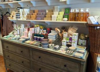 Luxurious soaps and other beauty products can be found in abundance at In the Clover in Wiscasset. SUZI THAYER/Boothbay Register