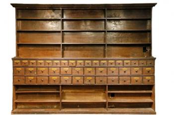 Pine apothecary cabinet from Camden, Maine. Courtesy of Thomaston Place Galleries Pine cabinet from Camden, Maine.