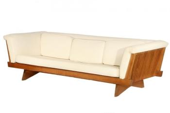 Circa 1965 sofa by George Nakashima could be yours .... Courtesy of Thomaston Place Galleries Circa 1965 sofa by George Nakashima