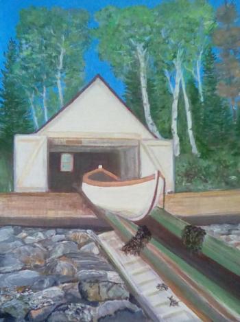 “Burnt Island Lighthouse” by Fran Scannell