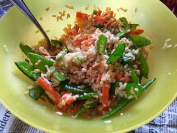 A delectable Asian salad made by my sister-in-law, Kerry. SUZI THAYER/Boothbay Register