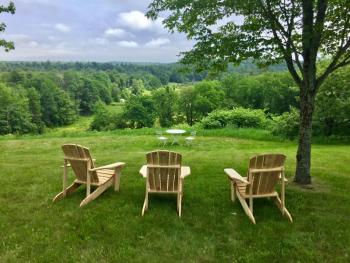 The field behind the gallery, soon to include a vineyard. SUZI THAYER/Boothbay Register