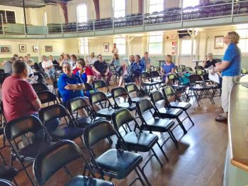 The Opera House at Boothbay Harbor was the setting June 17 for an informational meeting about the 2017 Boothbay Festival of Lights. SUZI THAYER/Boothbay Register
